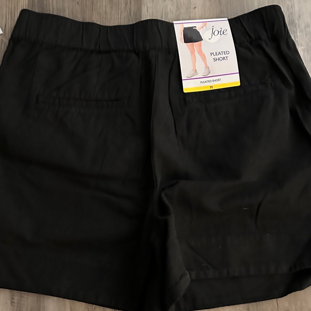 Joie Black and Green Pleated Shorts - Picture 6 of 6